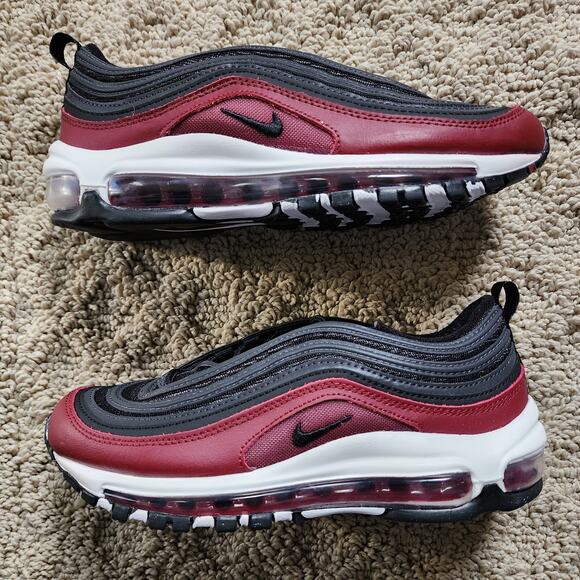 Nike Air Max 97 Red Black Anthracite Brand New Sz 6Y - Picture 2 of 8